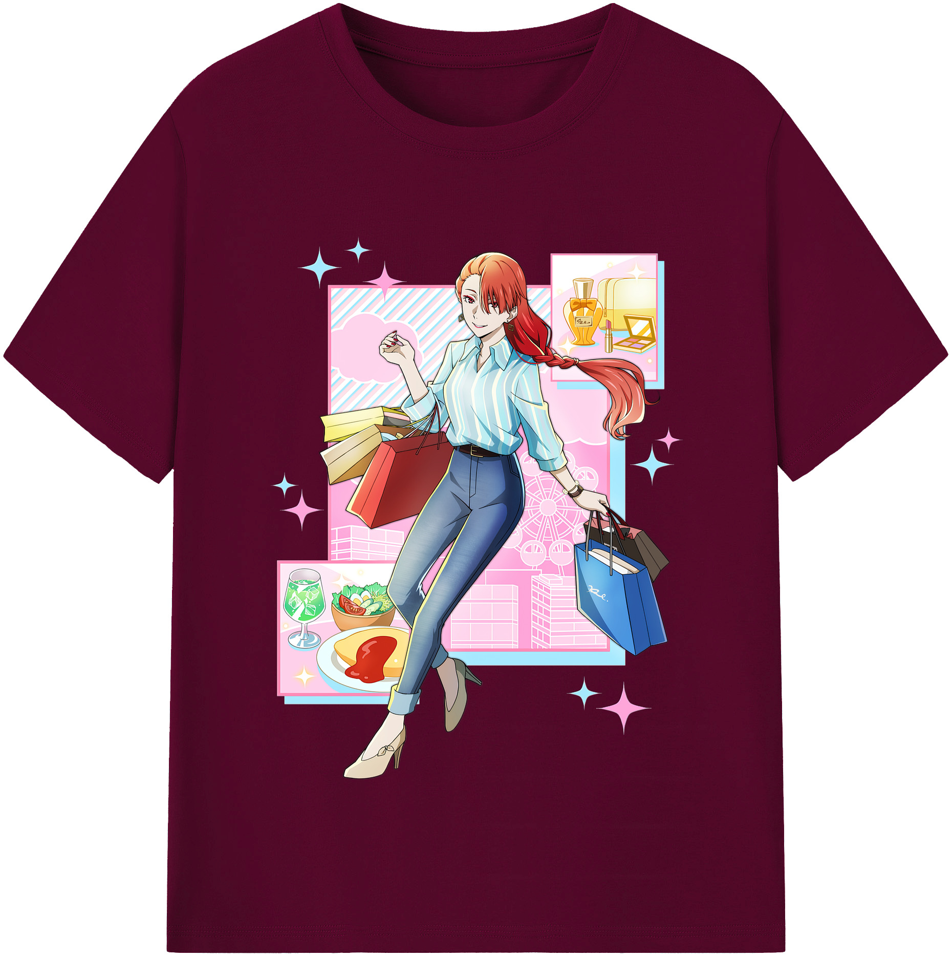 （画像用） 文豪ストレイドッグス Bungo Stray Dogs レディースカジュアルプリントTシャツ（綿100％）